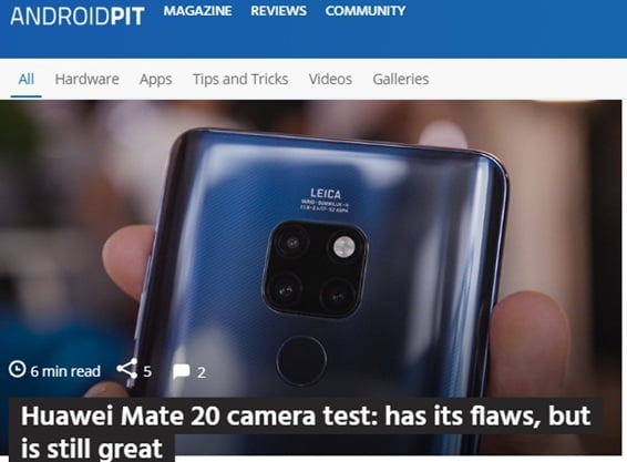  Huawei Mate 20
