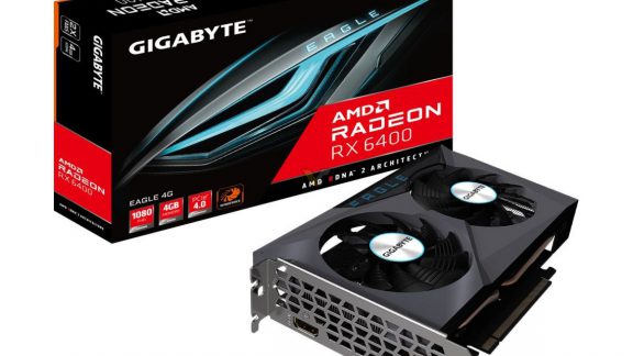 کارت گرافیک Radeon RX 6400 EAGLE گیگابایت – به همراه یک نمونه کوچک